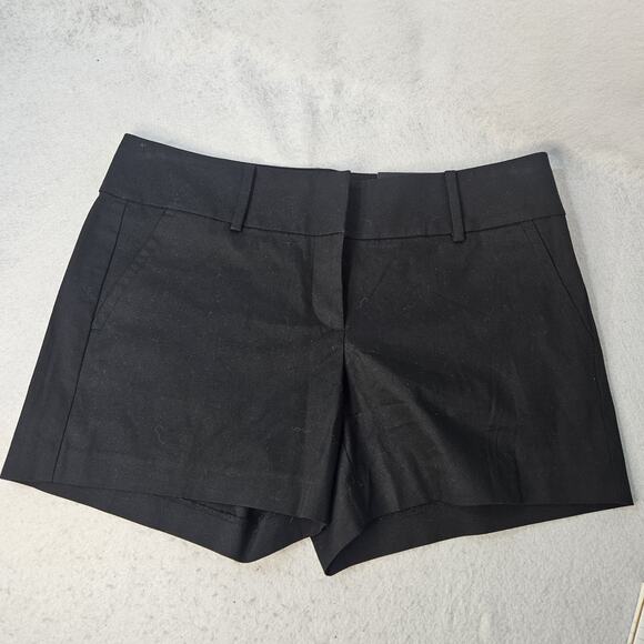 ANN TAYLOR City Shorts Chino Sz 8 NWT Modern Fit Black - Picture 1 of 7